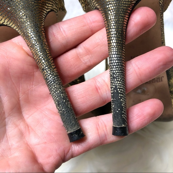 Jimmy Choo | Lang 100 Sandal Light Bronze 38.5 - Picture 9 of 13